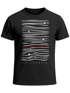 Herren T-Shirt Frontprint Minimalismus Wellen Meer Aufdruck Printshirt Sommer Fashion Streetstyle Neverless®preview