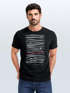 Herren T-Shirt Frontprint Minimalismus Wellen Meer Aufdruck Printshirt Sommer Fashion Streetstyle Neverless®preview