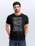 Herren T-Shirt Frontprint Minimalismus Wellen Meer Aufdruck Printshirt Sommer Fashion Streetstyle Neverless®preview