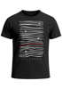 Herren T-Shirt Frontprint Minimalismus Wellen Meer Aufdruck Printshirt Sommer Fashion Streetstyle Neverless®preview