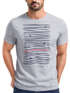 Herren T-Shirt Frontprint Minimalismus Wellen Meer Aufdruck Printshirt Sommer Fashion Streetstyle Neverless®preview