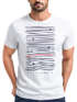 Herren T-Shirt Frontprint Minimalismus Wellen Meer Aufdruck Printshirt Sommer Fashion Streetstyle Neverless®preview