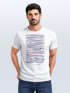 Herren T-Shirt Frontprint Minimalismus Wellen Meer Aufdruck Printshirt Sommer Fashion Streetstyle Neverless®preview