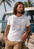 Herren T-Shirt Frontprint Minimalismus Wellen Meer Aufdruck Printshirt Sommer Fashion Streetstyle Neverless®preview
