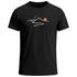 Herren T-Shirt Frontprint minimalistische Berg-Grafik Outdoor Fashion Streetstyle Prrintshirt Sommer Neverless®preview