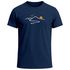 Herren T-Shirt Frontprint minimalistische Berg-Grafik Outdoor Fashion Streetstyle Prrintshirt Sommer Neverless®preview