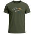 Herren T-Shirt Frontprint minimalistische Berg-Grafik Outdoor Fashion Streetstyle Prrintshirt Sommer Neverless®preview