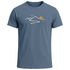 Herren T-Shirt Frontprint minimalistische Berg-Grafik Outdoor Fashion Streetstyle Prrintshirt Sommer Neverless®preview