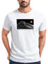 Herren T-Shirt Frontprint Wandern Berge Grafik Schriftzug Outdoor Natur Fashion Streetstyle Printshirt  Neverless®preview