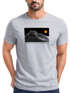 Herren T-Shirt Frontprint Wandern Berge Grafik Schriftzug Outdoor Natur Fashion Streetstyle Printshirt  Neverless®preview