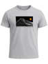 Herren T-Shirt Frontprint Wandern Berge Grafik Schriftzug Outdoor Natur Fashion Streetstyle Printshirt  Neverless®preview