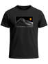 Herren T-Shirt Frontprint Wandern Berge Grafik Schriftzug Outdoor Natur Fashion Streetstyle Printshirt  Neverless®preview