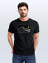 Herren T-Shirt Frontprint Wandern Berge Grafik Schriftzug Outdoor Natur Fashion Streetstyle Printshirt  Neverless®preview