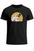 Herren T-Shirt Frontprint Welle Printshirt Maritim Meer Surfing Grafik Sommer Fashion Streetstyle Neverless®preview