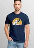 Herren T-Shirt Frontprint Welle Printshirt Maritim Meer Surfing Grafik Sommer Fashion Streetstyle Neverless®preview