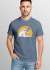 Herren T-Shirt Frontprint Welle Printshirt Maritim Meer Surfing Grafik Sommer Fashion Streetstyle Neverless®preview