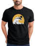Herren T-Shirt Frontprint Welle Printshirt Maritim Meer Surfing Grafik Sommer Fashion Streetstyle Neverless®preview
