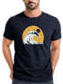 Herren T-Shirt Frontprint Welle Printshirt Maritim Meer Surfing Grafik Sommer Fashion Streetstyle Neverless®preview