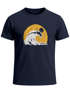 Herren T-Shirt Frontprint Welle Printshirt Maritim Meer Surfing Grafik Sommer Fashion Streetstyle Neverless®preview