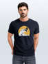 Herren T-Shirt Frontprint Welle Printshirt Maritim Meer Surfing Grafik Sommer Fashion Streetstyle Neverless®preview