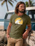 Herren T-Shirt Frontprint Welle Printshirt Maritim Meer Surfing Grafik Sommer Fashion Streetstyle Neverless®preview