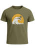 Herren T-Shirt Frontprint Welle Printshirt Maritim Meer Surfing Grafik Sommer Fashion Streetstyle Neverless®preview
