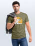 Herren T-Shirt Frontprint Welle Printshirt Maritim Meer Surfing Grafik Sommer Fashion Streetstyle Neverless®preview