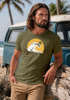 Herren T-Shirt Frontprint Welle Printshirt Maritim Meer Surfing Grafik Sommer Fashion Streetstyle Neverless®preview
