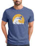 Herren T-Shirt Frontprint Welle Printshirt Maritim Meer Surfing Grafik Sommer Fashion Streetstyle Neverless®preview