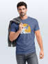 Herren T-Shirt Frontprint Welle Printshirt Maritim Meer Surfing Grafik Sommer Fashion Streetstyle Neverless®preview