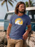 Herren T-Shirt Frontprint Welle Printshirt Maritim Meer Surfing Grafik Sommer Fashion Streetstyle Neverless®preview
