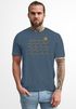 Herren T-Shirt Frontprint Wellen Sonne Meer Aufdruck Printshirt Sommer Fashion Streetstyle Neverless®preview