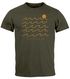 Herren T-Shirt Frontprint Wellen Sonne Meer Aufdruck Printshirt Sommer Fashion Streetstyle Neverless®preview