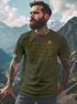Herren T-Shirt Frontprint Wellen Sonne Meer Aufdruck Printshirt Sommer Fashion Streetstyle Neverless®preview