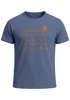 Herren T-Shirt Frontprint Wellen Sonne Meer Aufdruck Printshirt Sommer Fashion Streetstyle Neverless®preview