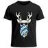 Herren T-Shirt für das Oktoberfest Bayern Hirsch mit Sonnenbrille Fun-Shirt Trachtenshirt Bierfest Outfit Statement Spruch Saufen lustig Moonworks®preview