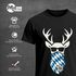 Herren T-Shirt für das Oktoberfest Bayern Hirsch mit Sonnenbrille Fun-Shirt Trachtenshirt Bierfest Outfit Statement Spruch Saufen lustig Moonworks®preview
