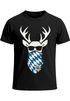 Herren T-Shirt für das Oktoberfest Bayern Hirsch mit Sonnenbrille Fun-Shirt Trachtenshirt Bierfest Outfit Statement Spruch Saufen lustig Moonworks®preview