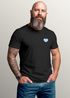Herren T-Shirt für das Oktoberfest Bier Brezel Bayern Herz Brustdruck Fun-Shirt Trachtenshirt Bierfest Outfit Moonworks®preview