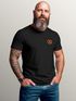 Herren T-Shirt für das Oktoberfest Bier Brezel Bayern Herz Brustdruck Fun-Shirt Trachtenshirt Bierfest Outfit Moonworks®preview