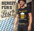 Herren T-Shirt für das Oktoberfest Bieraktivist Heben statt kleben Fun-Shirt Trachtenshirt Bierfest Outfit Statement Spruch Saufen lustig Moonworks®preview