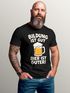 Herren T-Shirt für das Oktoberfest Bildung ist gut, Bier ist guter Fun-Shirt Trachtenshirt Bierfest Outfit Statement Spruch Saufen lustig Moonworks®preview