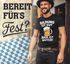 Herren T-Shirt für das Oktoberfest Bildung ist gut, Bier ist guter Fun-Shirt Trachtenshirt Bierfest Outfit Statement Spruch Saufen lustig Moonworks®preview