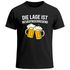 Herren T-Shirt für das Oktoberfest Die Lage ist besäufnis­erregend Bier Fun-Shirt Trachtenshirt Bierfest Outfit Statement Spruch Saufen lustig Moonworks®preview