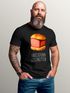 Herren T-Shirt für das Oktoberfest Hauchdünn geschnitten Leberkas Fun-Shirt Trachtenshirt Bierfest Outfit Statement Spruch Saufen lustig Moonworks®preview