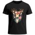Herren T-Shirt für das Oktoberfest Hirsch mit Blumenkranz Fun-Shirt Trachtenshirt Bierfest Outfit  Moonworks®preview