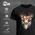 Herren T-Shirt für das Oktoberfest Hirsch mit Blumenkranz Fun-Shirt Trachtenshirt Bierfest Outfit  Moonworks®preview