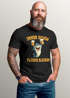 Herren T-Shirt für das Oktoberfest – Immer schön flüssig bleiben Hirsch Hai Bier Maß Trachtenshirt Statement Spruch Saufen lustig Moonworks®preview