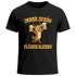 Herren T-Shirt für das Oktoberfest – Immer schön flüssig bleiben Hirsch Hai Bier Maß Trachtenshirt Statement Spruch Saufen lustig Moonworks®preview