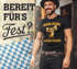 Herren T-Shirt für das Oktoberfest – Immer schön flüssig bleiben Hirsch Hai Bier Maß Trachtenshirt Statement Spruch Saufen lustig Moonworks®preview